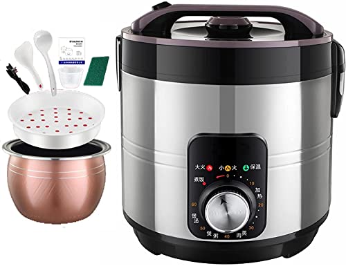 Rice Cooker Household Adjustable Temperature Rice Cooker, Non-Stick Inner Pot, Intelligent Insulation (5L) von BFDUABDHHBFAE