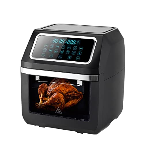 Smart Oven Toaster Rotisserie Dehydrator Countertop Oven mit LED Digital Touch Screen Kitchen Hot Air Fryer Oven (Color : A) Commemoration Day von BFDUABDHHBFAE