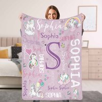 Personalisierte Name Decke, Benutzerdefinierte Baby Taufe Geschenk, Krippe Personalisierte Geburtstag Geschenke von BFFGIFTSStoreCrafts