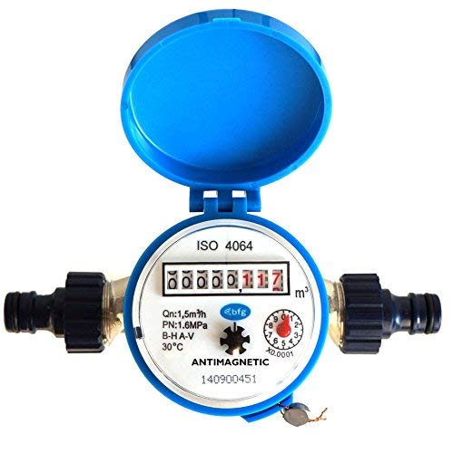 BFG Wasserzähler Durchflussmesser für Haus und Garten, 1,5 m³/h, Kaltwasser von BFG