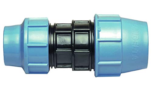 BFG MDPE Fitting für Wasserrohre, Reduzier Muffe 32mm x 25mm, für MDPE Kunststoffrohre, 16 Bar, Max. Temp. 45°C, Klemmringverschraubungen von BFG