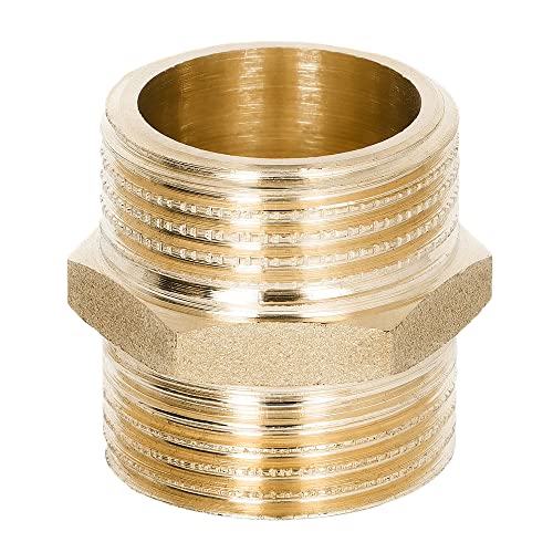 BFG Messing BSP Reduzier-Adapter 3/4″ AG x 3/4″ AG – 10 bar Drucksteckverbinder von BFG