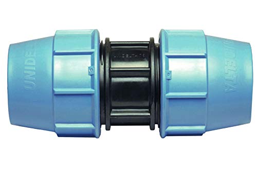 BFG MDPE Fitting für Wasserrohre, Muffe 32mm x 32mm, für MDPE Kunststoffrohre, 16 Bar, Max. Temp. 45°C, Klemmringverschraubungen von BFG