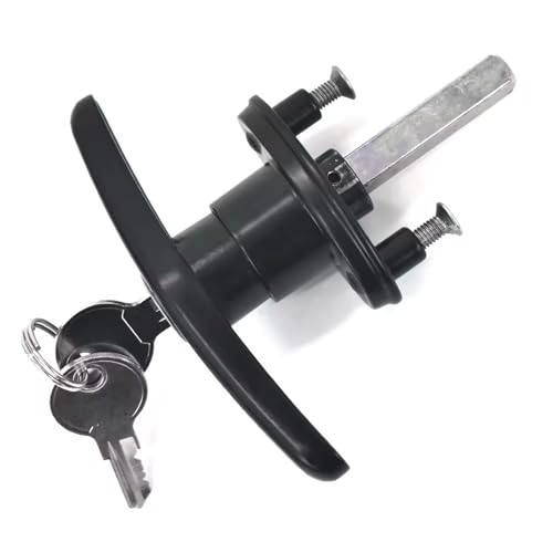 Heavy Duty Schwarz T-griff Schloss Lkw Cap Topper Camper Shell Lkw Heckklappe 1Pcs von BFIGTKHM