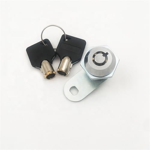 M19-20 Zinklegierung Helles Chrom Rohrschlösser Kleines Büro Schreibtisch Datei Möbel Haken Cam Lock 1Pcs von BFIGTKHM
