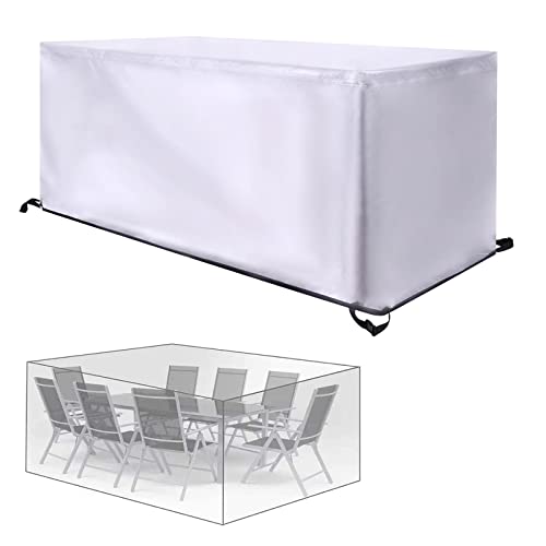 BFKJDS Gartenmöbel Abdeckung Wasserdicht, 160x80x70cm/LxWxH Abdeckung Gartenmöbel Winterfest, Abdeckplane Gartenmöbel Schutzhülle Gartentisch Abdeckung für Möbelsets Tische Stühle von BFKJDS