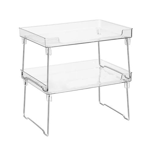 BFLCTTBD Faltbare Regale, aus transparentem Acryl, für Küche, Badezimmer, 2 Stück BFLCTTBD Faltbare Regale, aus transparentem Acryl, für Küche, Badezimmer, 2 Stück von BFLCTTBD
