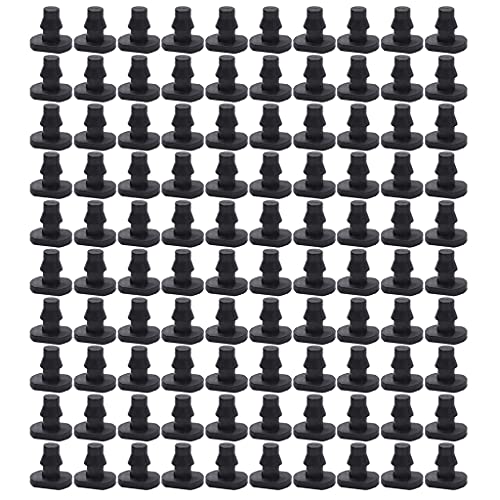 100 Stück Gartenschlauchstopfen, Wasserdichtung, 4/7-Zoll-Schlauchendverbinder, Bewässerungsstecker, Gartenstopfen, Tropfbewässerungsarmaturen von BFLKY