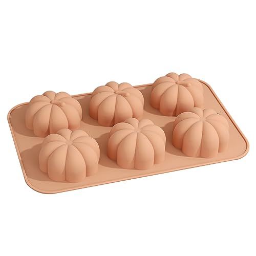 3D-Kürbis-Silikon-Backform, Halloween, Fondant, Kuchendekoration, Hausloch-Backformen, wiederverwendbare Kürbisformen von BFLKY