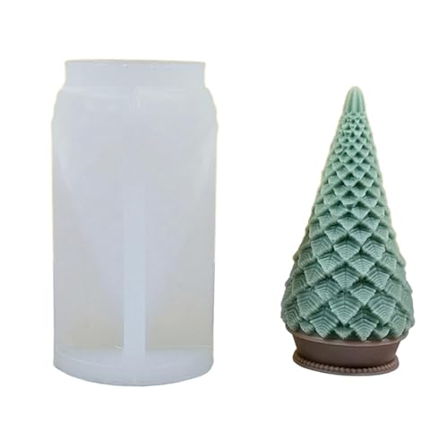 3D-Weihnachtsbaum-Kerzen-Silikonform, Aromatherapie, Gips, Seife, Harz, Kuchen-Backformen, Heimdekoration, Festival-Geschenke von BFLKY