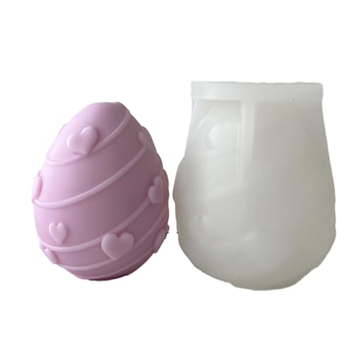 BFLKY 3D-Eier-Kerzenform, Kerzenform, Silikonform für Kerzen, Seife, Beutelfüller von BFLKY