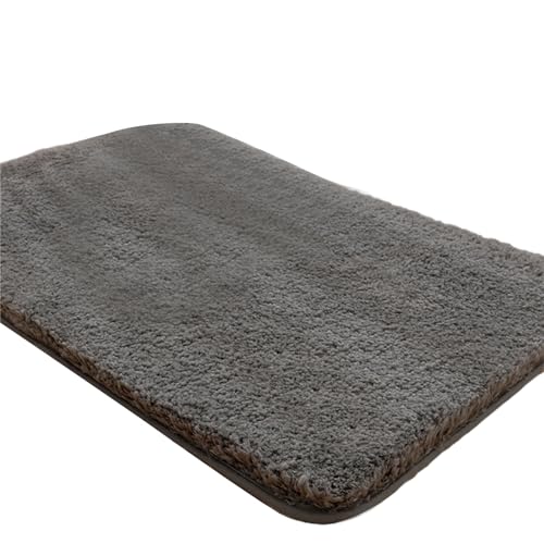 BFLKY Badezimmermatte, weich und saugfähig, kleiner Plüsch-Bodenteppich für Badewanne, WC, Duschraum, Badezimmerteppich, maschinenwaschbar BFLKY Badezimmermatte, weich und saugfähig, kleiner Plüsch-Bodenteppich für Badewanne, WC, Duschraum, Badezimmerteppich, maschinenwaschbar von BFLKY
