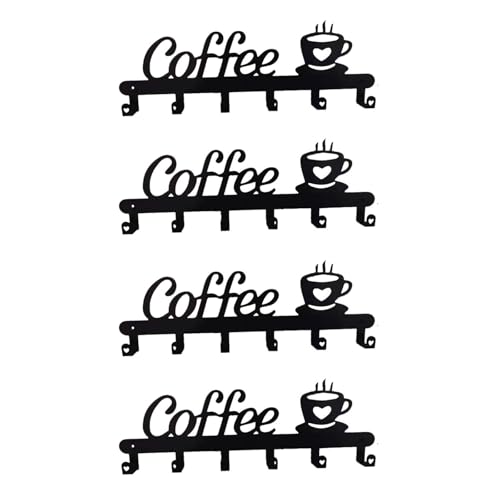 BFLKY Eleganter Kaffeebecher-Organizer, Mehrzweck-Kaffeetassen-Halter, Wandregal mit Haken für die Küchenorganisation BFLKY Eleganter Kaffeebecher-Organizer, Mehrzweck-Kaffeetassen-Halter, Wandregal mit Haken für die Küchenorganisation von BFLKY