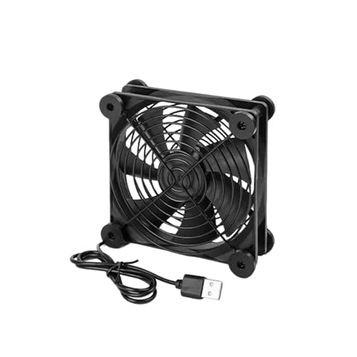 BFLKY High Airflows 120 mm USB-Lüfter mit Gummifüßen für Router, Modems, DVRs und PC-Laptop-Ständer von BFLKY