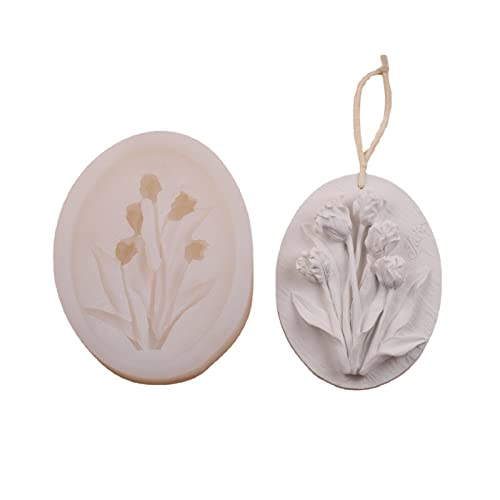 BFLKY Kerzenform 3D Tulpen Blume Silikonform Blumenform für Seifenherstellung Heimdekoration Ornamente von BFLKY