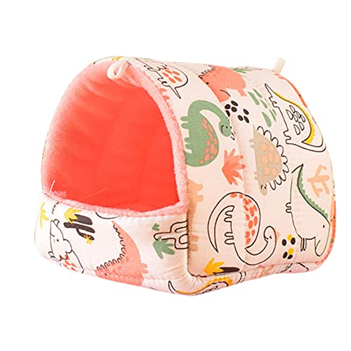 BFLKY Kleintier-Winterbett, Hängematte, Haus, Dinosaurier-Druck, Käfigdekoration für Papageien, Hamster, Ratten, zum Spielen und Schaukeln BFLKY Kleintier-Winterbett, Hängematte, Haus, Dinosaurier-Druck, Käfigdekoration für Papageien, Hamster, Ratten, zum Spielen und Schaukeln von BFLKY
