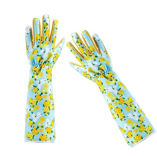 BFLKY Lange Gartenhandschuhe für Damen, dornensichere Rosenschnitthandschuhe, atmungsaktive Handschuhe für Gärtner, Hof und Arbeiten im Freien von BFLKY