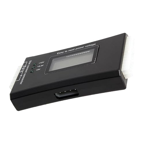 BFLKY Netzteiltester mit digitalem Bildschirm, Netzteilprüfer für 3,30 V, 5 V, 12 V, Spannungsprüfer, 20/40-polig von BFLKY