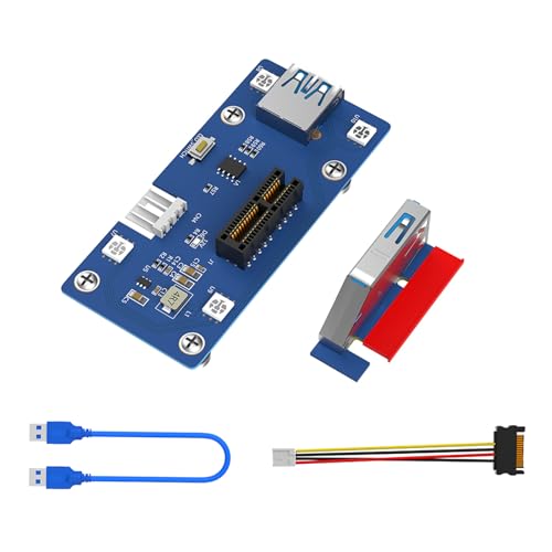 BFLKY PCIE 1X Adapterkarte Erweitert Die Computerfunktionen Geeignet Für Server Desktops Effiziente Verbindungen Geräte LED Licht von BFLKY
