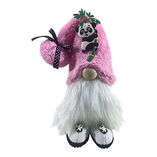 BFLKY Panda Zwerge Deko Gesichtslose Zwerge Schwedische Tomtes Skandinavische Figuren Bauernhäuser Küchenregal von BFLKY