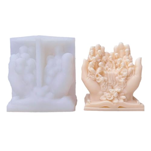 BFLKY Religiöse Statuen-Kerzenform für die Herstellung von Kerzen, Gips, Ornamenten, Ostern, Weihnachtsdekorationen, Heimdekoration, Kunsthandwerk BFLKY Religiöse Statuen-Kerzenform für die Herstellung von Kerzen, Gips, Ornamenten, Ostern, Weihnachtsdekorationen, Heimdekoration, Kunsthandwerk von BFLKY