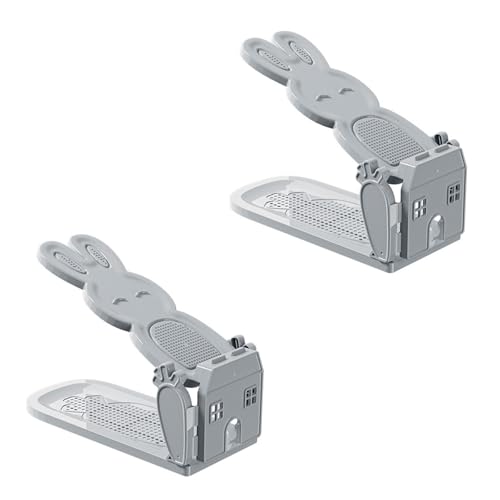 BFLKY Set mit 2 Schuhregalen, einfach zu montieren und zu pflegen, Schuhhalter, doppellagige Schuhhalter für den Haushalt von BFLKY