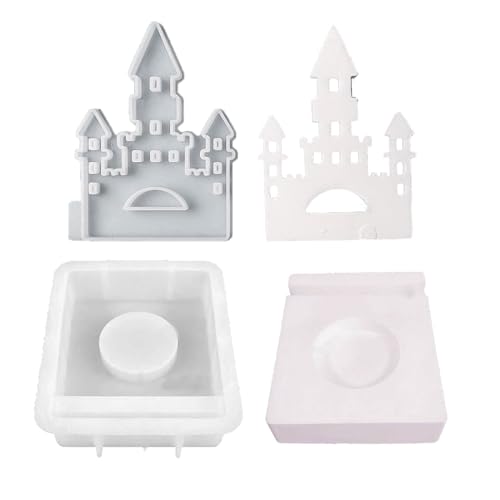 BFLKY Silikonform für Kerzenhalter im Schneehaus, Gießform, Kerzenhalter, Harze für Tischdekorationen von BFLKY
