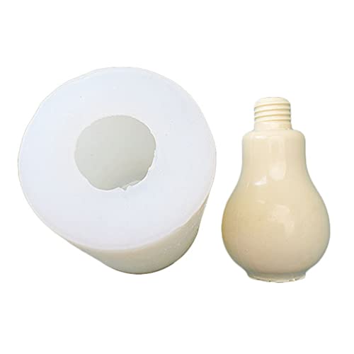 BFLKY Silikonform in Glühbirnenform für Kerzen, Seife, Gips, Schreibtisch, Ornamente, Kuchen, Fondant, Dekorationen, Schokolade von BFLKY