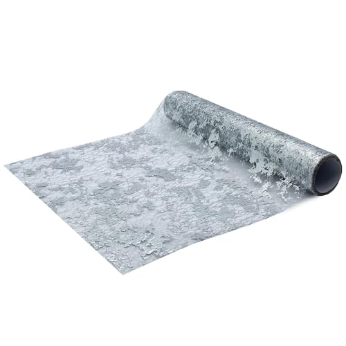 BFLKY Tischdecke, schimmerndes goldfarbenes Tischband, 28 cm × 10 m, dekorativer Stoff, wasser- und ölabweisend von BFLKY