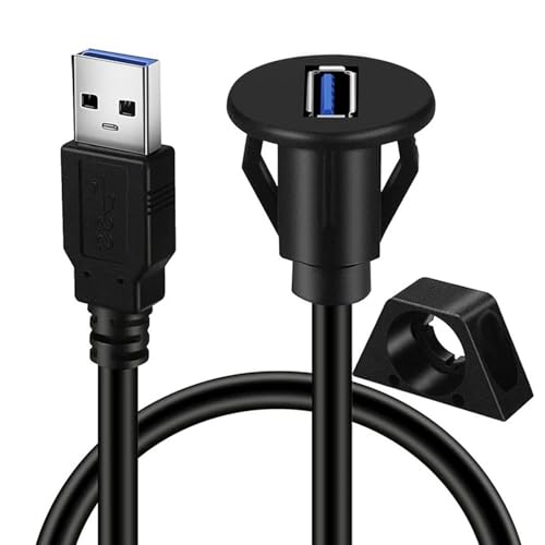 BFLKY USB-Auto-Armaturenbrett-Unterputz-Kabel, USB 3.0 Stecker auf Buchse, Verlängerung für Fahrzeugpaneel-Installation, Motorradgebrauch BFLKY USB-Auto-Armaturenbrett-Unterputz-Kabel, USB 3.0 Stecker auf Buchse, Verlängerung für Fahrzeugpaneel-Installation, Motorradgebrauch von BFLKY