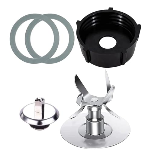 Blenders Cutting Head Cutting Base Blenders Cup Base Stainless Steel Replacement Head Blenders Assembly Sealing Rings von BFLKY