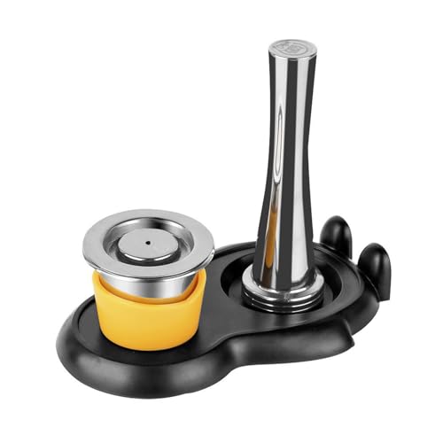 Kaffeestampfer Kaffeepressewerkzeug Kapselkaffeepulver Hammer Tamper wiederverwendbar Edelstahl Kaffeepresse Werkzeug von BFLKY