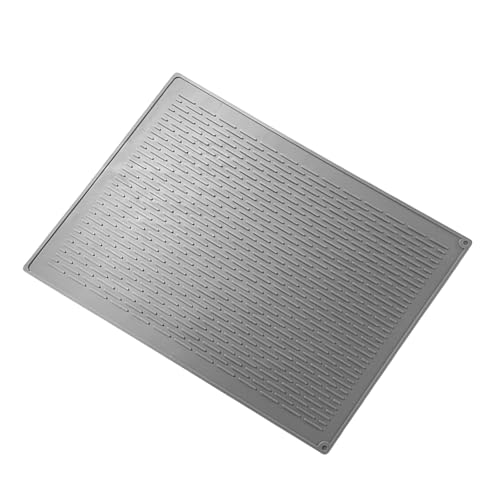 Mehrzweck-Abtropfmatte aus Silikon, platzsparend, Abtropfmatte für Geschirr und strukturierte Gemüse-Trockner-Pad Mehrzweck-Abtropfmatte aus Silikon, platzsparend, Abtropfmatte für Geschirr und strukturierte Gemüse-Trockner-Pad von BFLKY