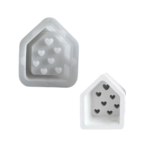 Mehrzweck-Silikonform für Haus-Tees, Lichthalter, Mehrzweck-Silikonform für Miniatur-Haus-Tees, Lichthalter von BFLKY