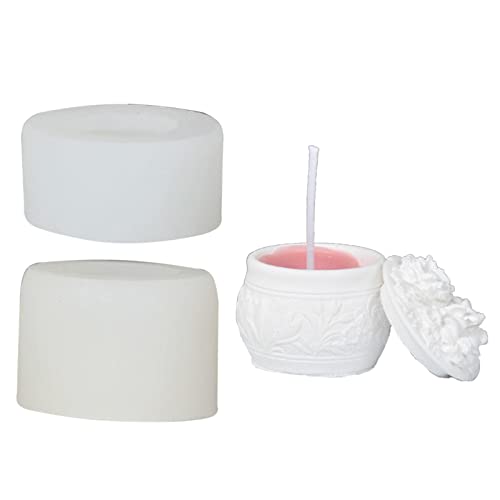 Rosenflasche Tropfform Gips-Ornamenthalter 3D-Blumen Rose Aufbewahrungsbox Silikonform von BFLKY