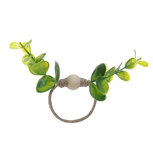 Serviettenschnallen-Halter mit grünen Blättern von BFLKY