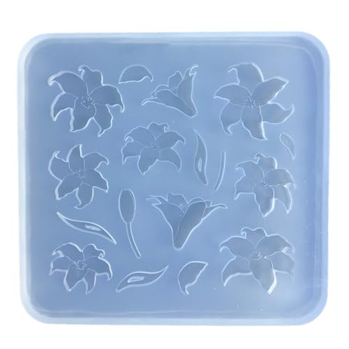 Silikonform, flexibles Epoxidharz, realistische Blumendekorationen für Enthusiasten, Schmuckherstellungswerkzeug von BFLKY