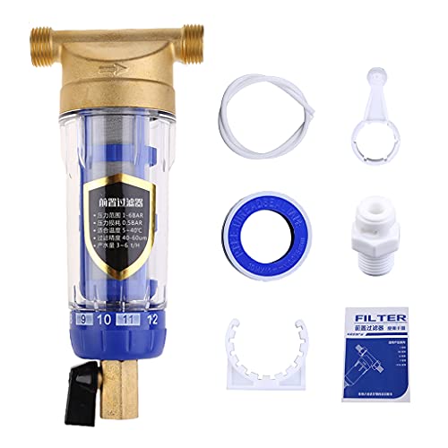 Wasserfilter Frontreiniger Leitungswasserleitung Vorfilter Inline-Vorfilter zum Entfernen von Rost Verunreinigungen Sediment von BFLKY