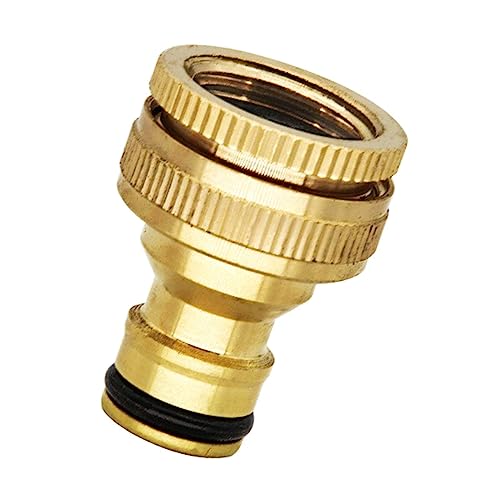 Wasserschlauchadapter, Schlauchanschluss 3/4 Zoll für Bewässerung, Messingadapter für Gartenschlauch, Wasserhahnzubehör Wasserschlauchadapter, Schlauchanschluss 3/4 Zoll für Bewässerung, Messingadapter für Gartenschlauch, Wasserhahnzubehör von BFLKY