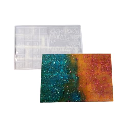 Weihnachts-Countdown-Wanddekoration, flexible Silikonform für elegante Weihnachts-Countdowns, Wanddisplay Weihnachts-Countdown-Wanddekoration, flexible Silikonform für elegante Weihnachts-Countdowns, Wanddisplay von BFLKY