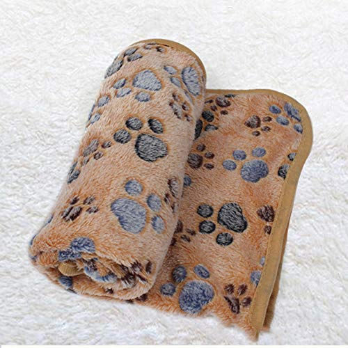 BFNDSSEOU Hunde Matratze Hunde Training Matratze Dog Cat Blanket Coral Fleece Multicolor Multiple Sizes Pack of 2(Coffee,XS 40x60cm) von BFNDSSEOU