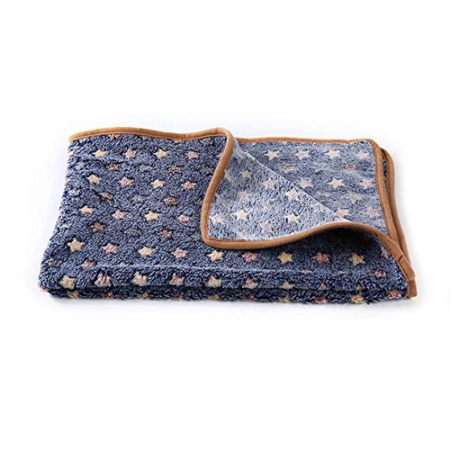 BFNDSSEOU Hunde Matratze Hunde Training Matratze Pet Fleece Blanket Navy Blue Multiple Sizes Pack of 2(XL 104x75cm) von BFNDSSEOU