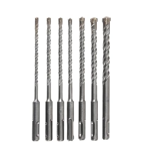 Drehende Hammerbohrung SDS Plus Bohrhammer-Set Mauerwerk 5-16 mm 160 mm Packung mit 4-9 Stück(7PCS) von BFNDSSEOU