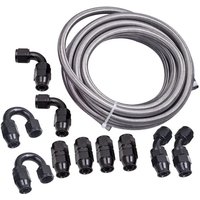 10AN AN10 Edelstahl ptfe Kraftstoffleitung 20FT Fitting Schlauchsatz Schwarz1X 10AN AN10 Nylon Stahl geflochtene lkraftstoff Linie Schlauch 20FT neu 10AN AN10 Edelstahl ptfe Kraftstoffleitung 20FT Fitting Schlauchsatz Schwarz1X 10AN AN10 Nylon Stahl geflochtene lkraftstoff Linie Schlauch 20FT neu von BFO