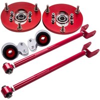 6 Stück hintere Steuersturzarme + Querlenkerbuchsen und Sturzplatten for BMW E46 von BFO