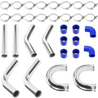 2.5inch 64mm aluminium turbo intercooler piping kit universal ladeluftkühler set Aluminium intercooler piping kit universal Ladeluftkühler top von MAXPEEDINGRODS