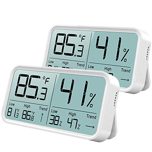 BFOUR Indoor Hygrometer, Digital Thermometer Hygrometer Moisture Thermo-Hygrometer Humidity Meter Room Temperature Gauge von BFOUR