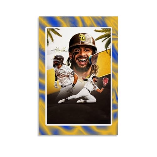 BFQMBKJUQ Fernando Tatis Jr. Poster, Kunst, dekoratives Gemälde, Geschenke, feuchtigkeitsbeständig, lichtbeständig, Kunstgeschenke, wasserdichte Verschmutzung, Heimdekoration, 60 x 90 cm, ungerahmter von BFQMBKJUQ