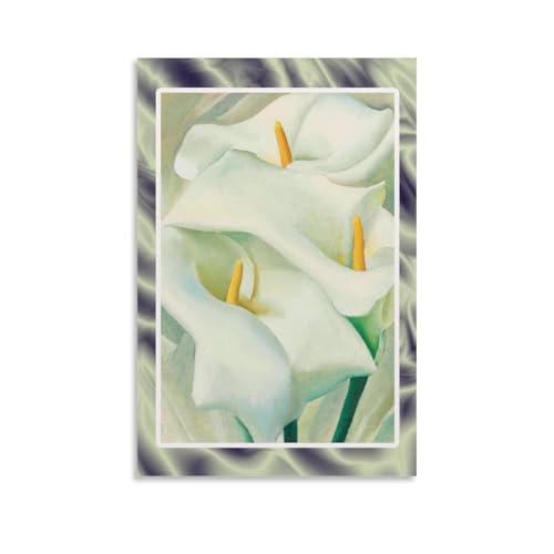 BFQMBKJUQ Georgia O'Keffe Poster, Kunst, dekoratives Gemälde, Geschenke, feuchtigkeitsbeständig, lichtbeständig, Kunstgeschenke, wasserdichte Verschmutzung, Dekoration für Zuhause, Geschäft, 50 x 75 von BFQMBKJUQ