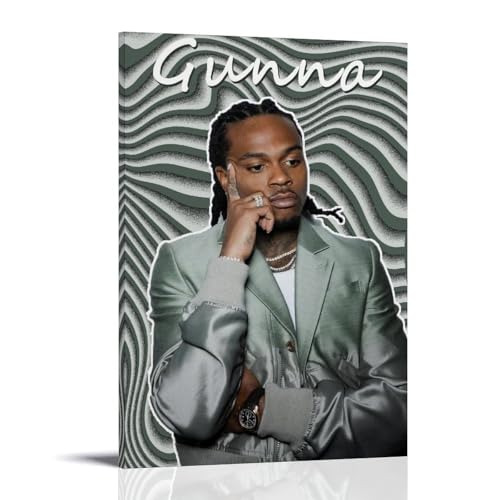 BFQMBKJUQ Gunna Poster, Kunst, dekoratives Gemälde, Geschenke, feuchtigkeitsbeständig, lichtbeständig, Kunstgeschenke, wasserdicht, schmutzabweisend, Dekoration für Zuhause, Geschäft, 60 x 90 cm von BFQMBKJUQ